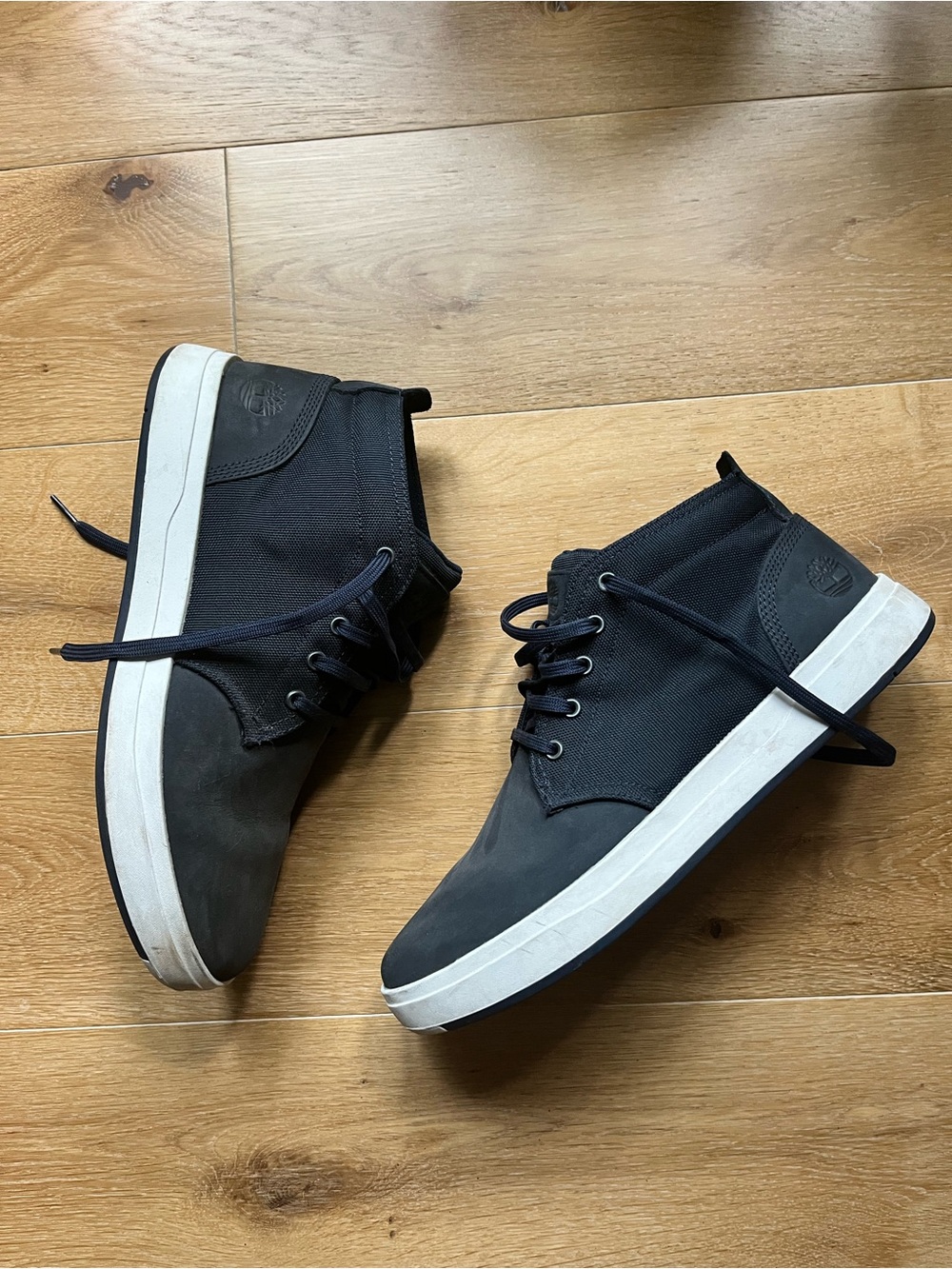 Timberland Men's Navy Fabric Chukka Sneakers